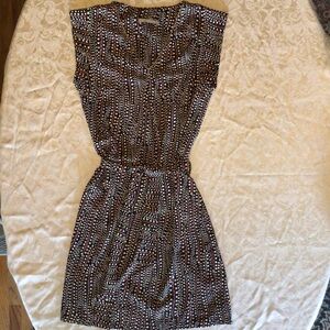 Women’s Small Mamouchka Black Red White V-neck Sleeveless Dress